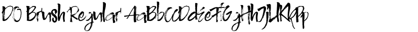DO Brush Regular font