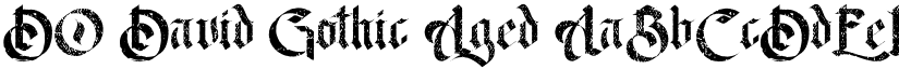 DO David Gothic Aged font