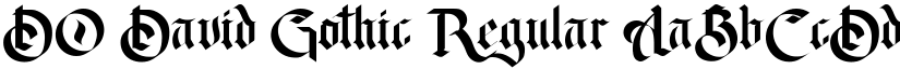 DO David Gothic Regular font