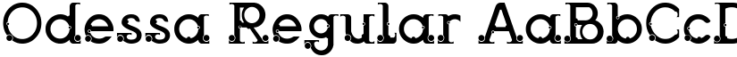 Odessa Regular font