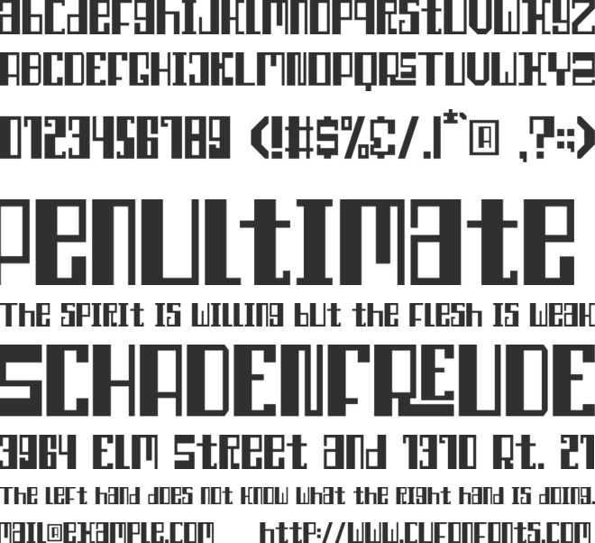 Reclaim font preview
