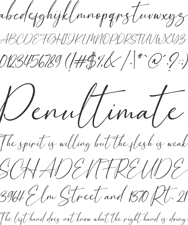 Breattogis font preview