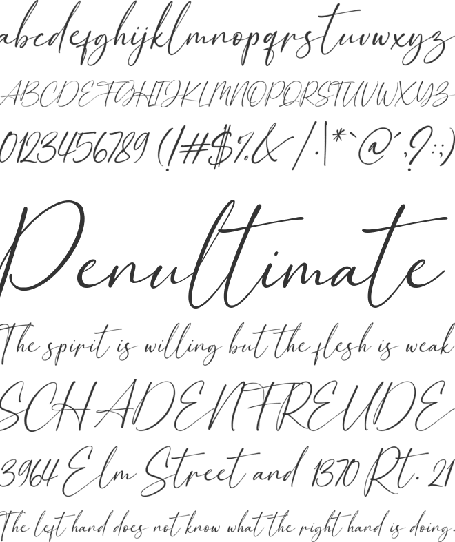 Breattogis font preview