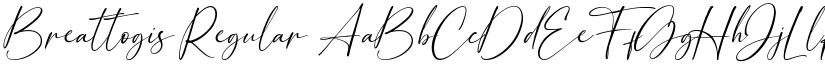 Breattogis Regular font