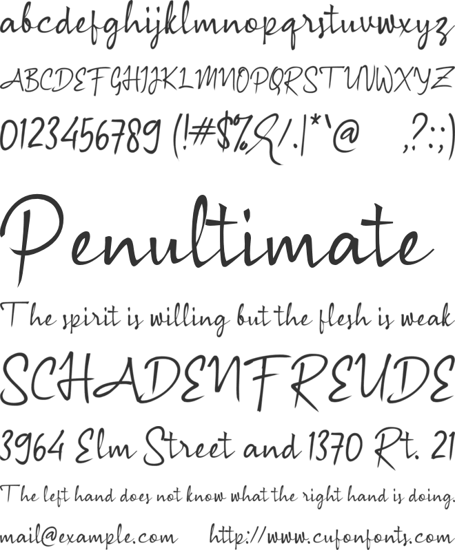 a Amanah Guru font preview