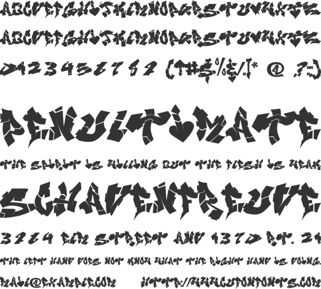 NIghtvandals font preview