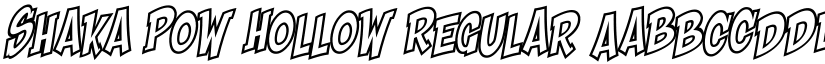 Shaka Pow Hollow font download