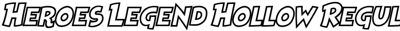 Heroes Legend Hollow Regular font