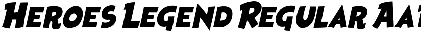 Heroes Legend Regular font