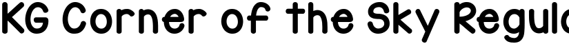KG Corner of the Sky Regular font