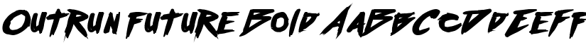 Outrun future Bold font
