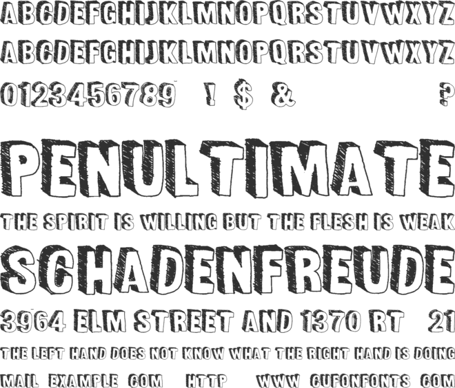 FunSized font preview