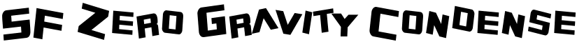 SF Zero Gravity Condensed font