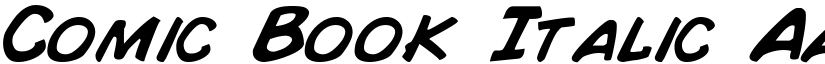 Comic Book Italic font