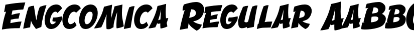 Engcomica font download