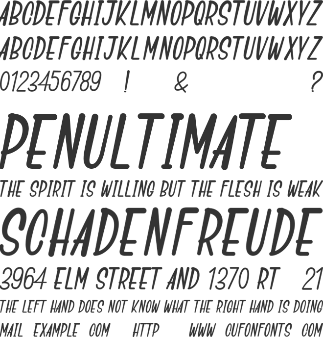 Go Speeds font preview