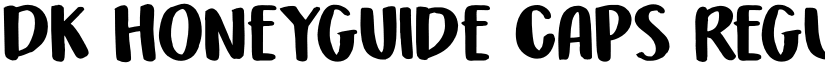 DK Honeyguide Caps Regular font