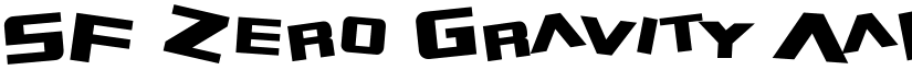 SF Zero Gravity font