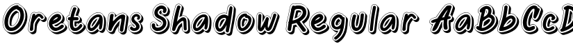 Oretans Shadow Regular font