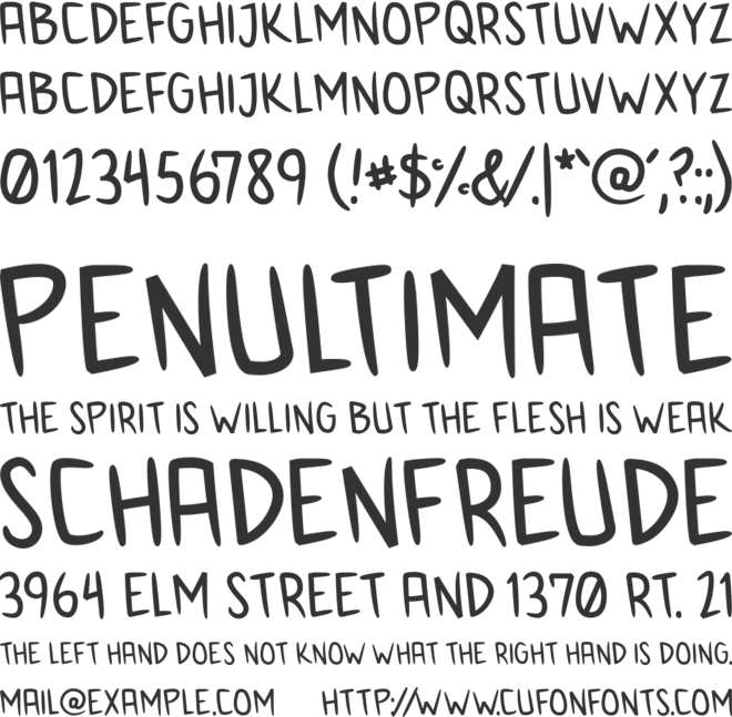 Anime Inept font preview