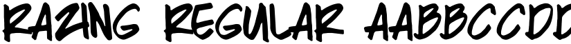Razing Regular font