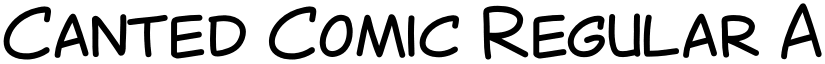 Canted Comic Regular font