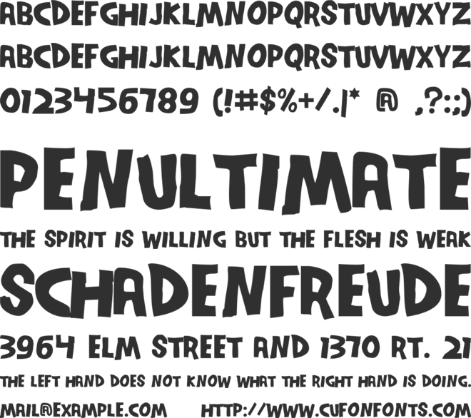 SeriesOrbit font preview
