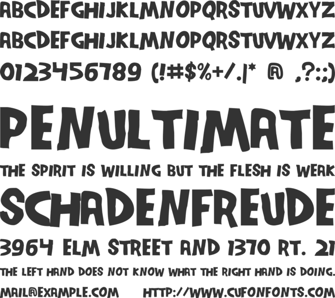 SeriesOrbit font preview