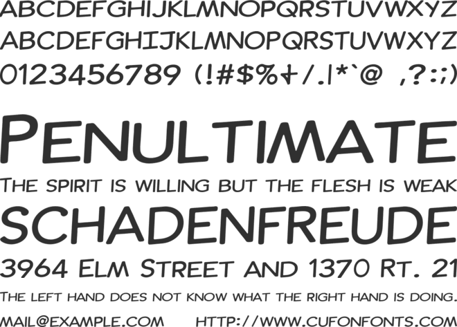 Comic Ink font preview