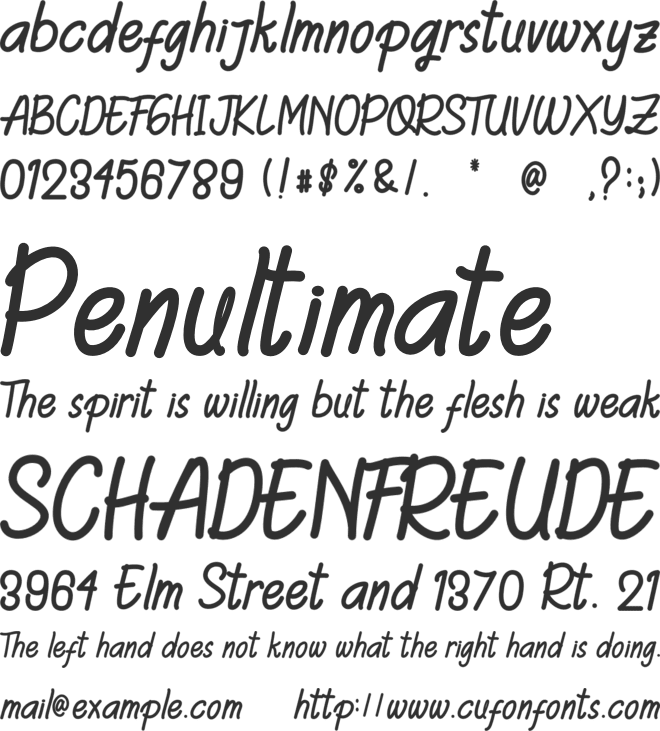 Adelia Shawn font preview