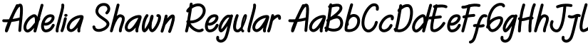 Adelia Shawn Regular font