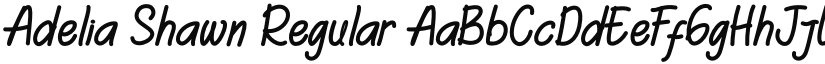 Adelia Shawn font download