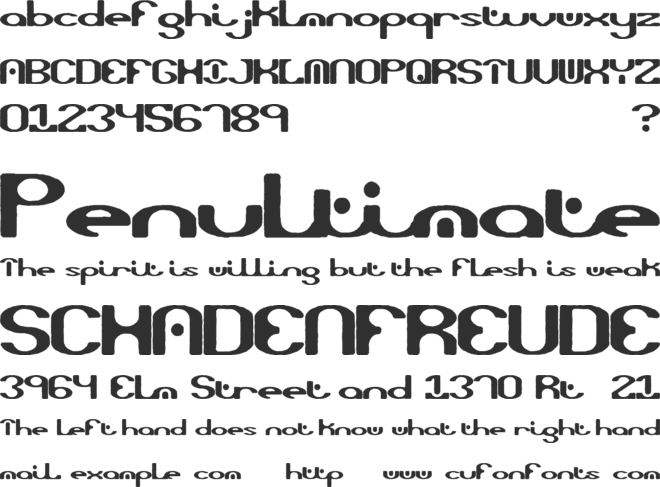 Opiated BRK font preview