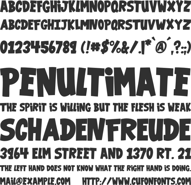 VTCGarageSale font preview
