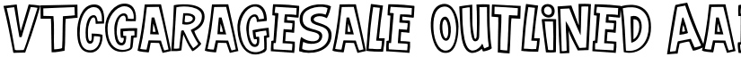VTCGarageSale Outlined font