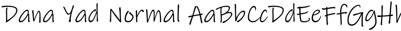 Dana Yad Normal font
