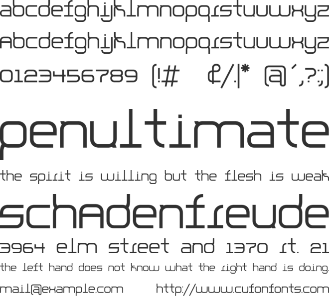 Parallello font preview