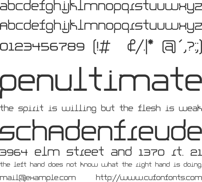 Parallello font preview