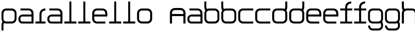 Parallello font
