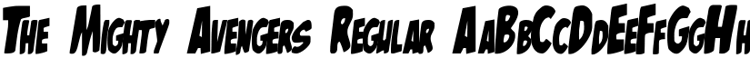 The Mighty Avengers Regular font