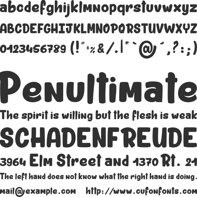 Porko_PersonalUseOnly font preview