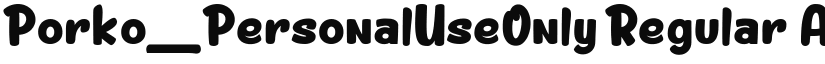 Porko_PersonalUseOnly font download