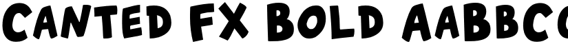 Canted FX Bold font