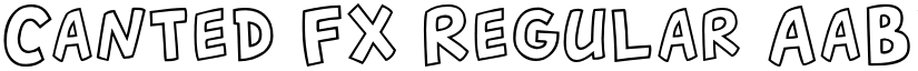 Canted FX Regular font