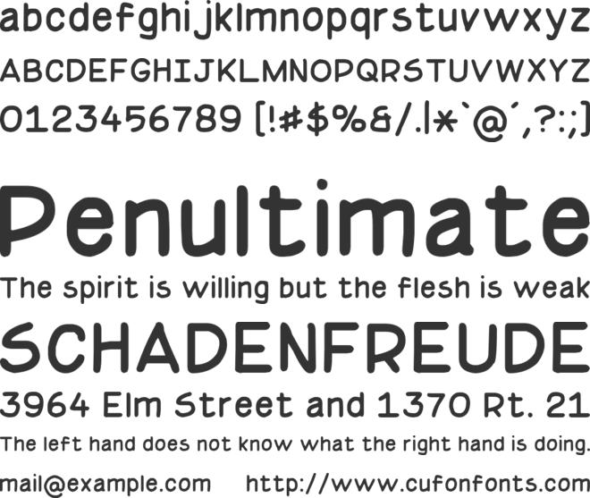 Basic Comical NC font preview