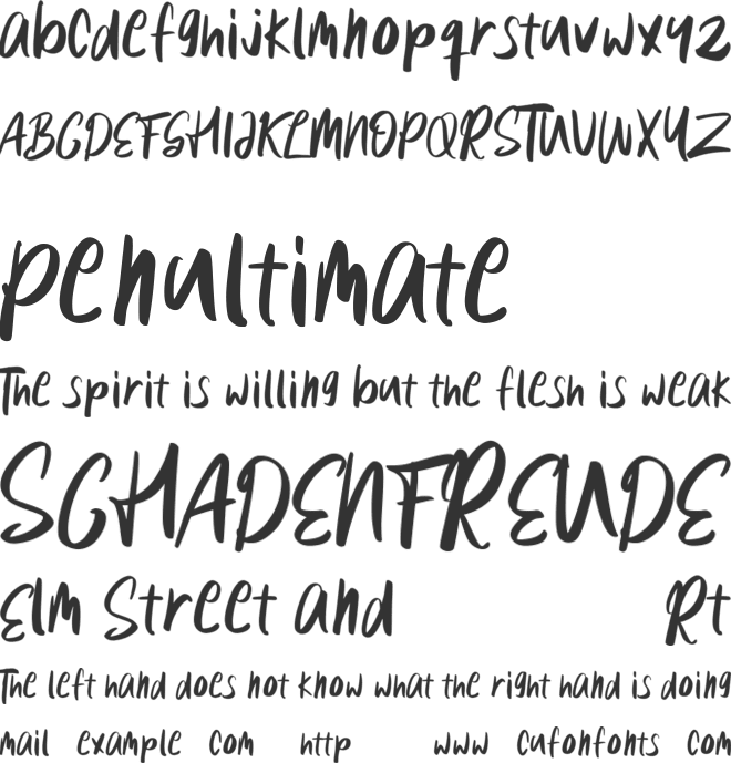 The Labothings font preview