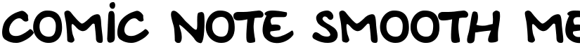Comic Note Smooth Medium font