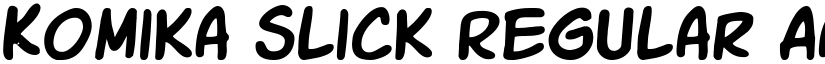 Komika Slick Regular font