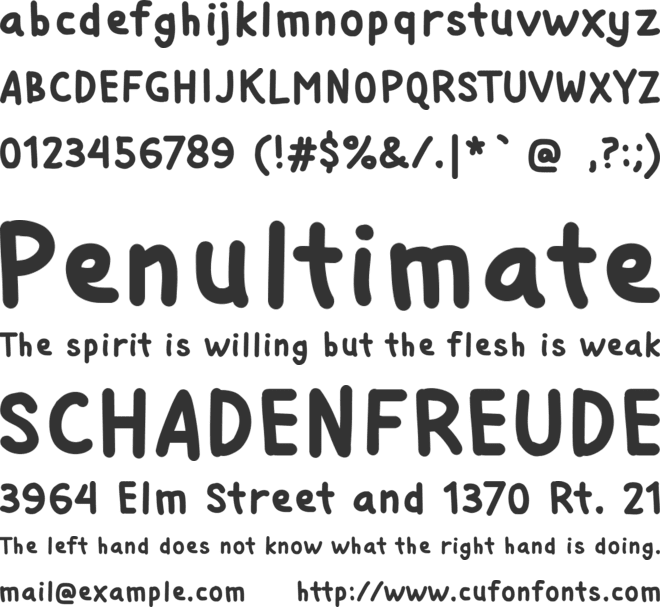 Si Kancil font preview