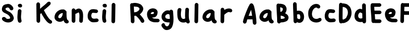 Si Kancil Regular font